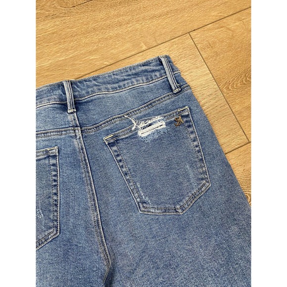 Splendid A L.A. Denim Shorts Size Large Distressed 28x9 - Picture 10 of 11